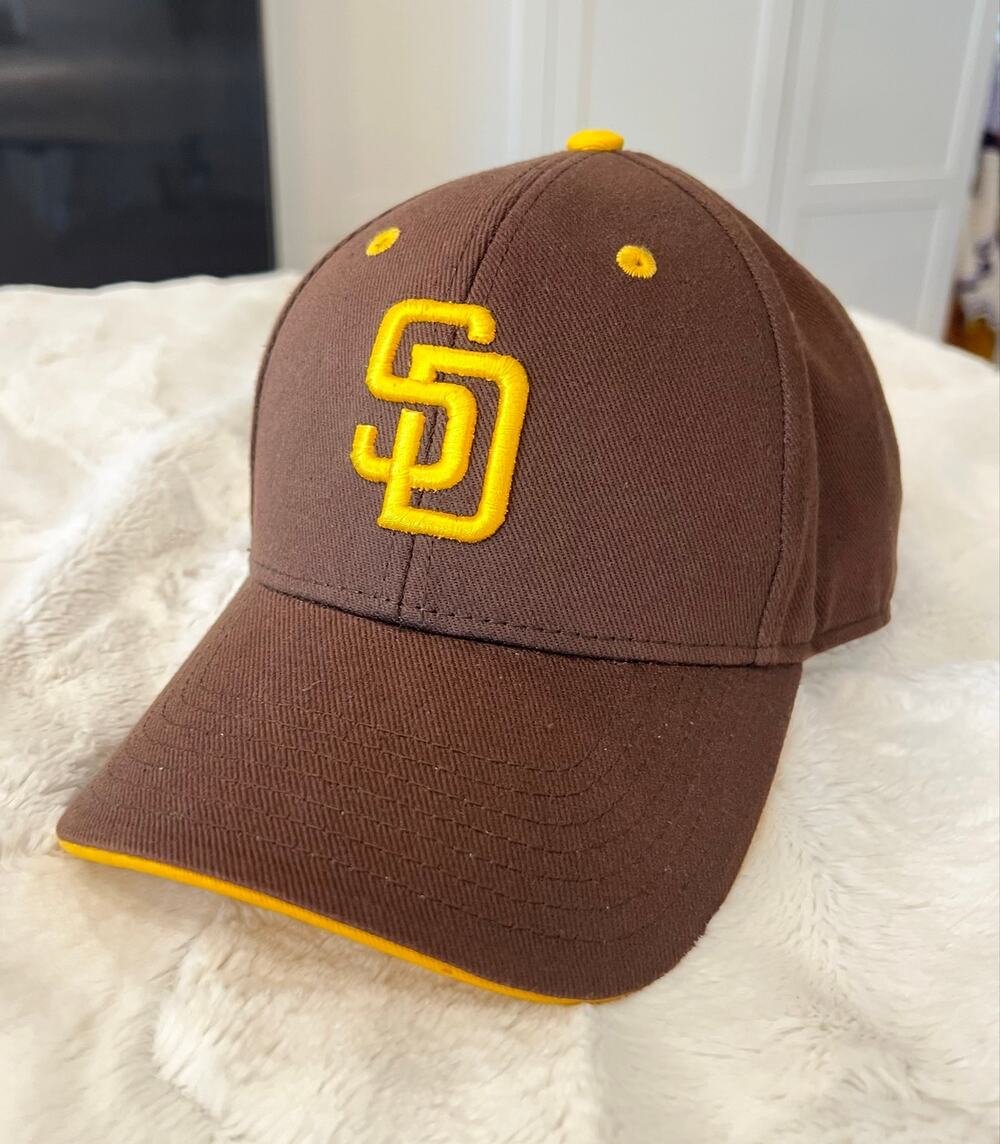 New SD San Diego PADRES Kids Youth Baseball Hat Cap OS Brown Fan Favorite MLB
